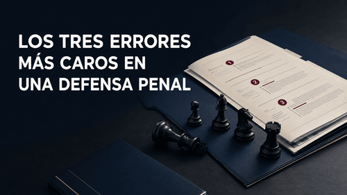 Tres errores que pueden arruinar una defensa penal