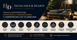Huincahue & Duarte: estudio jurídico en Santiago especializado en defensa penal, familia, laboral y derecho civil